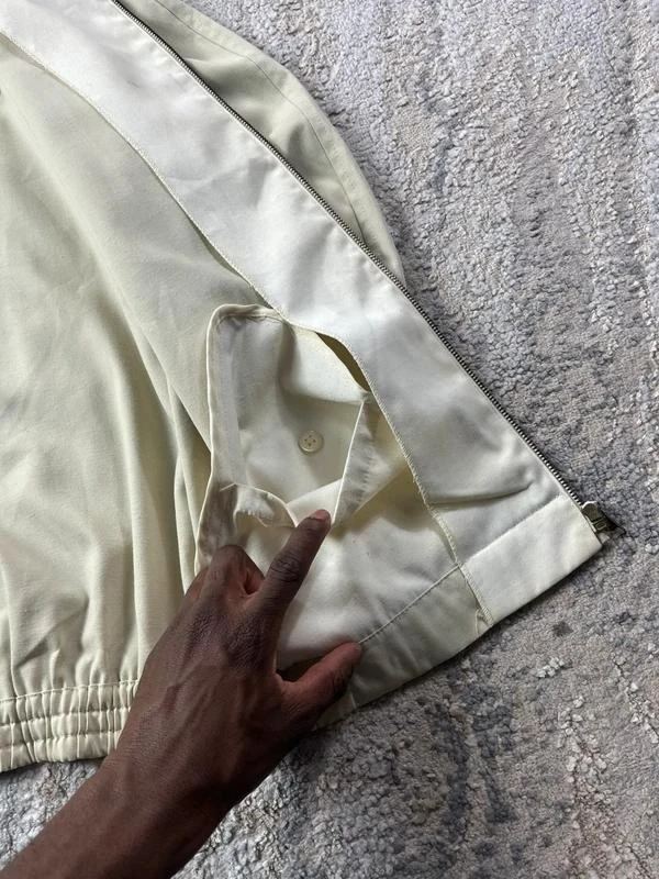 Chaqueta vintage de los 90 de Fred Perry Harrington Bege con cremallera, talla L – photo 13
